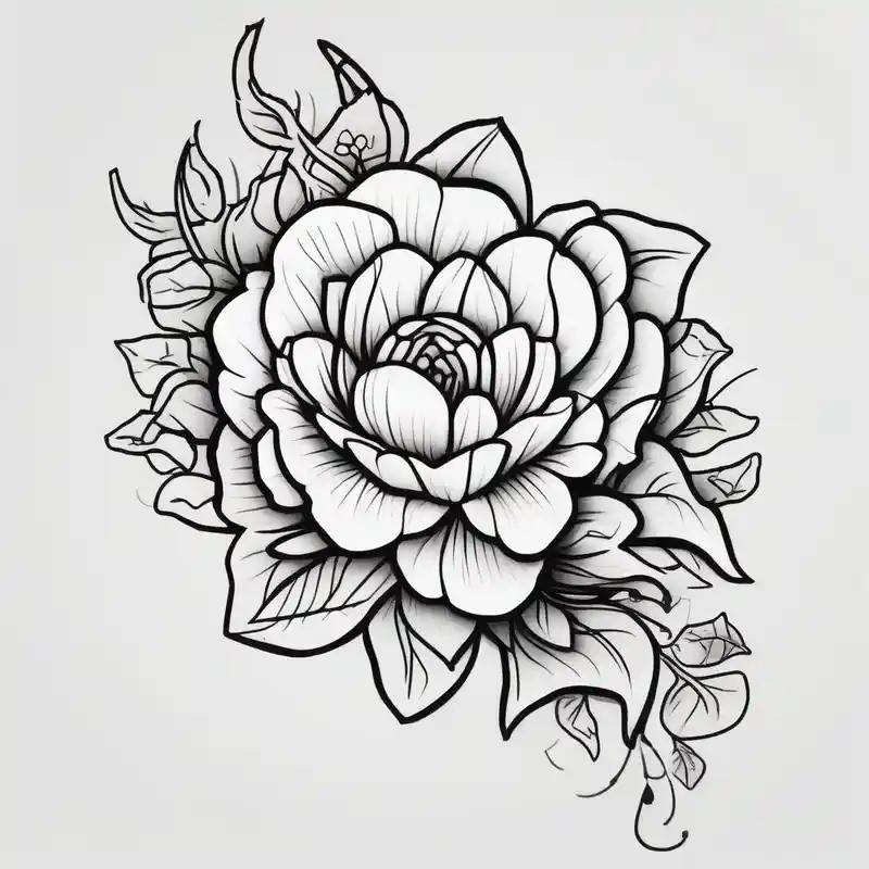 floral sleeve tattoo glitter tattoo – Cartoon, Couleurs vives